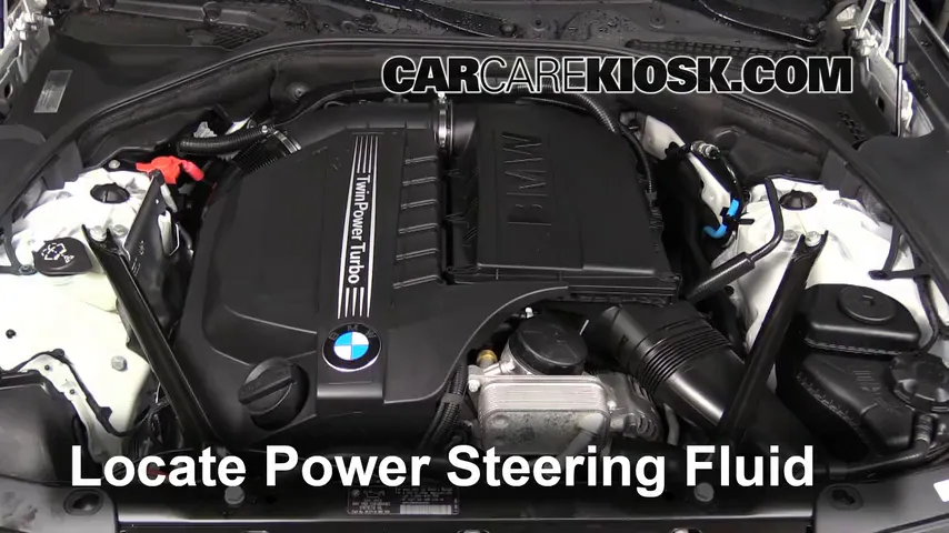 2011 BMW 535i 3.0L 6 Cyl. Turbo Power Steering Fluid Add Fluid